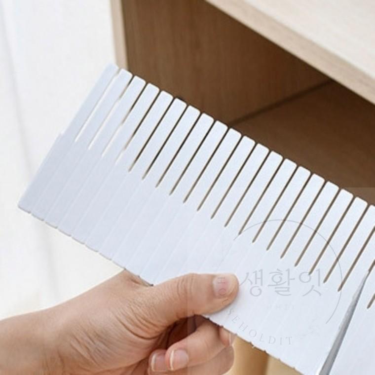 잘라쓰는 파티션 칸막이 4P 38x11cm 속옷보관함파티션 서랍칸막이 넥타이칸막이 속옷칸막이 속옷보관함칸막