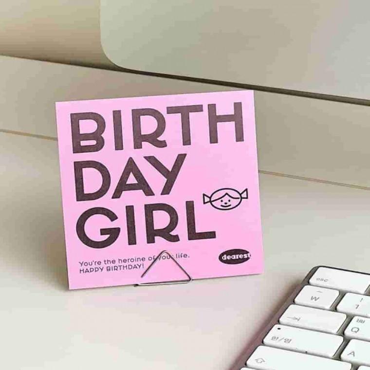 카드세트 BDAY 손편지 생일파티용품 미니엽서