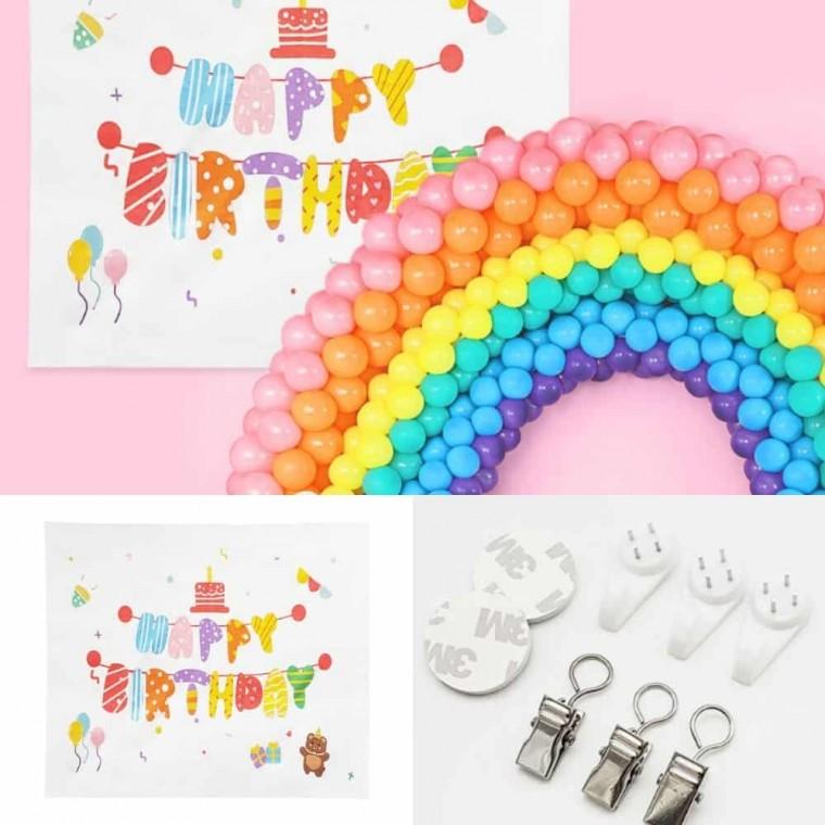 패브릭 포스터 가랜드 생일파티소품 패브릭가리개 자취방꾸미기 예쁜소품 생일포스터