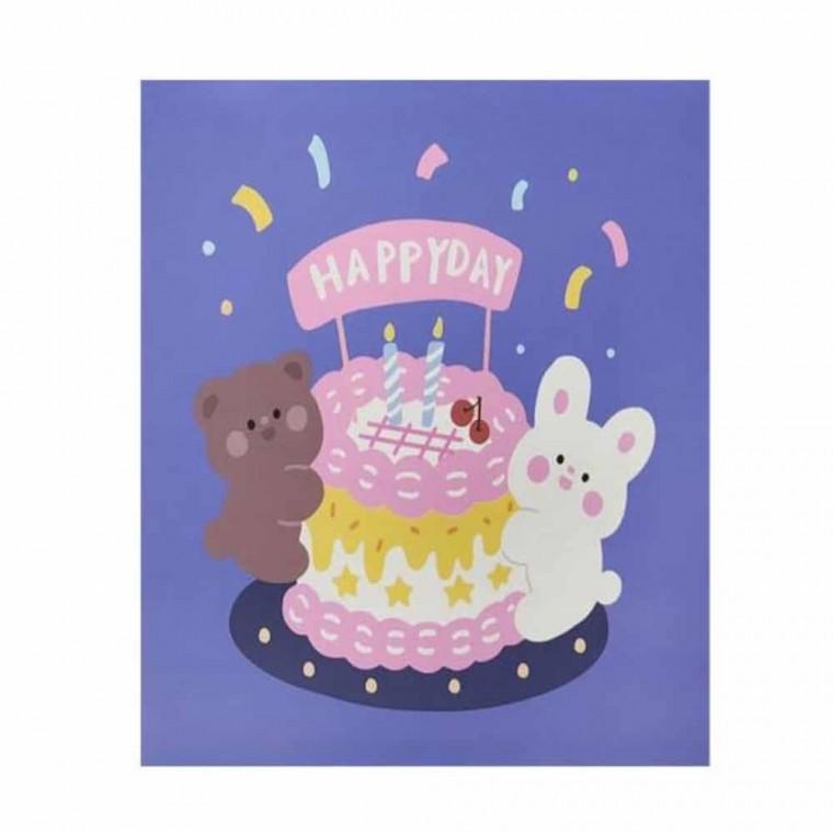 생일 팝업 카드세트 (해피데이) 선물카드 입체카드 생일편지 편지카드 생일파티