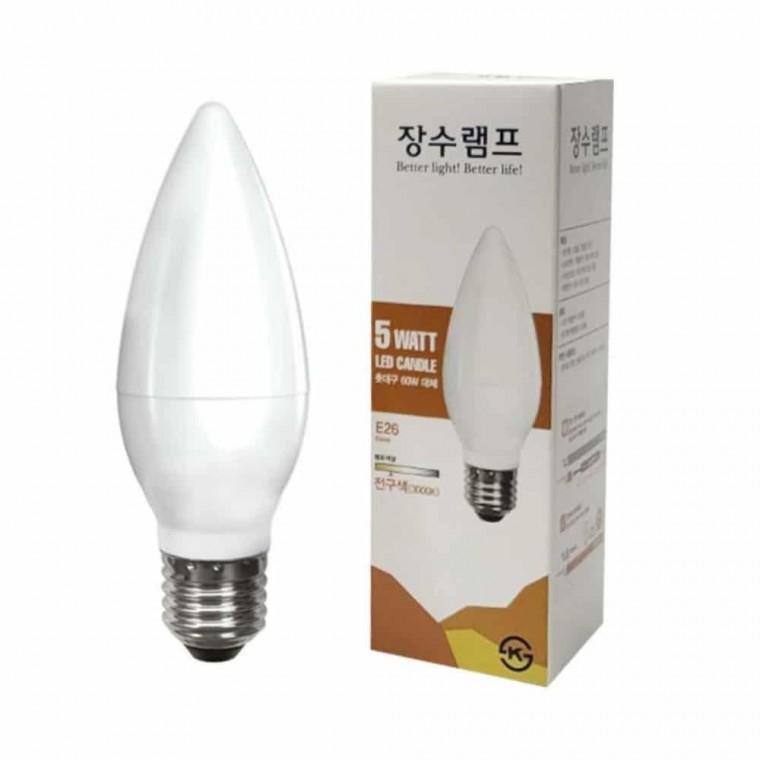 LED 촛대구 5W 전구색 컬러전구 파티조명 전구소품 작은전구 미니전구