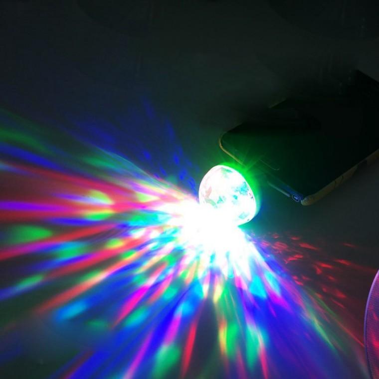 휴대용 LED 미러볼 USB 램프 파티 노래방조명 4W