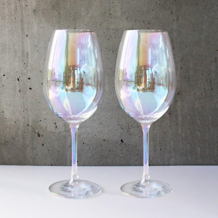 오로라 월드 와인잔 470ml 2P 와인용품 파티 글라스잔 샴페인잔