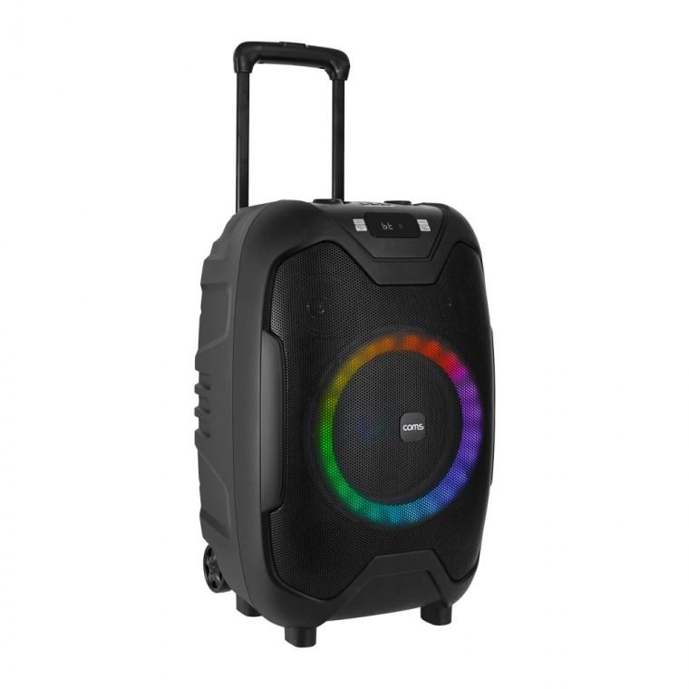 LED 블루투스 이동식 앰프 스피커 슬롯 거치대 2대 연결 최대 50W 버스킹 노래 음악 노래방 홈파티 분위기
