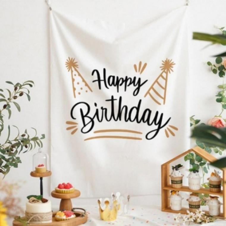 배경장식 인테리어 꾸미기 가랜드 생일 파티 벽걸이 커튼