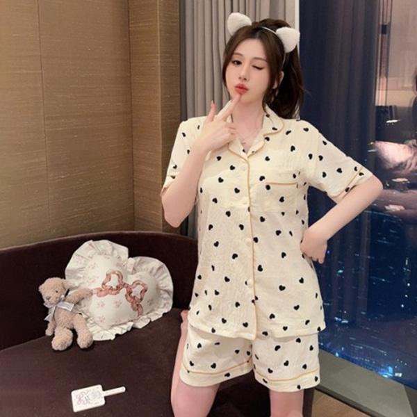 데일리 홈웨어 반팔 파자마 세트 잠옷 SD-5143