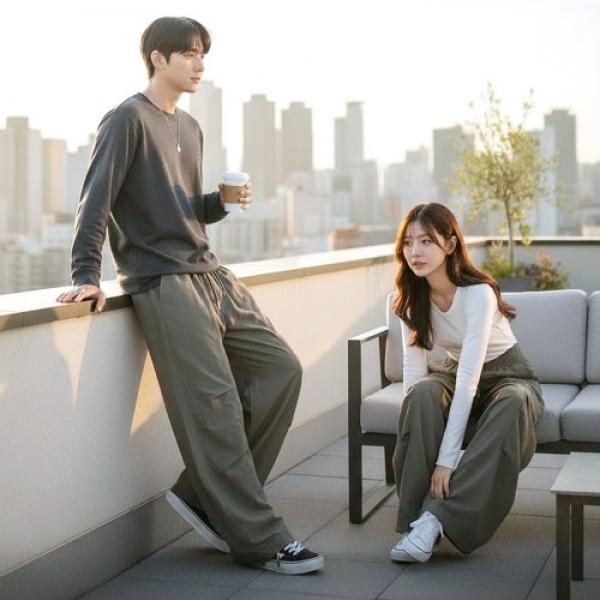 남녀공용 벌룬핏 투턱 데일리 팬츠 SD-260821