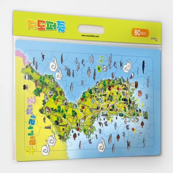 80피스 판퍼즐 우리나라지도 (PL80-9398)