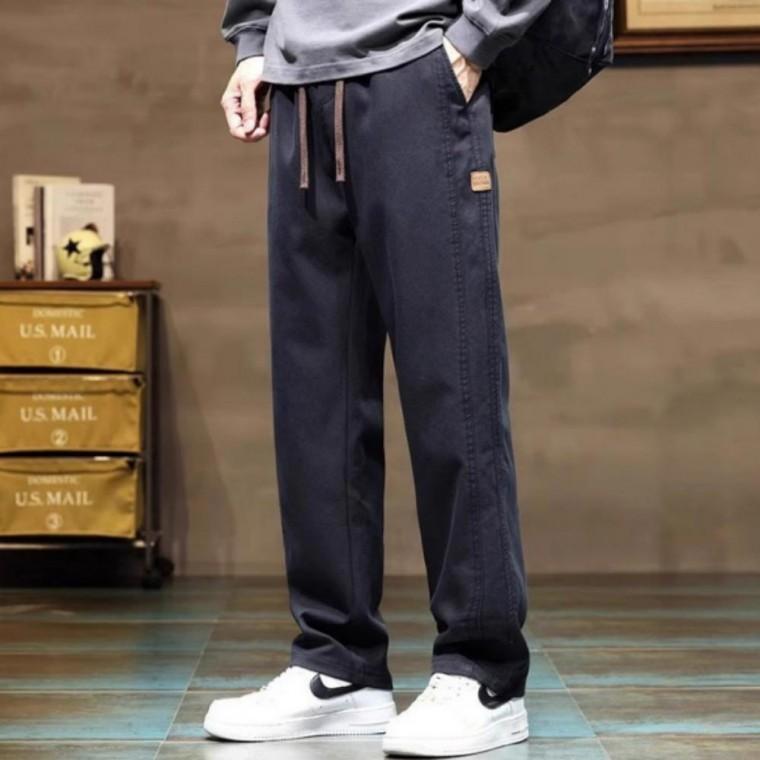 남성 간절기 옆줄 라인 밴딩 데일리 트랙 바지 팬츠