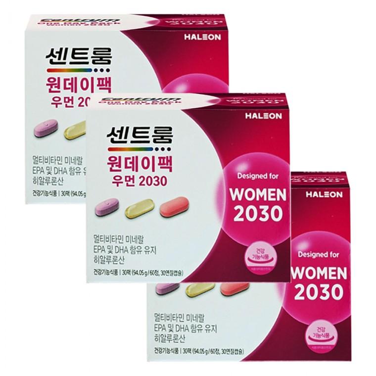 센트룸 원데이팩 우먼 2030 3135mg x 30팩 3박스
