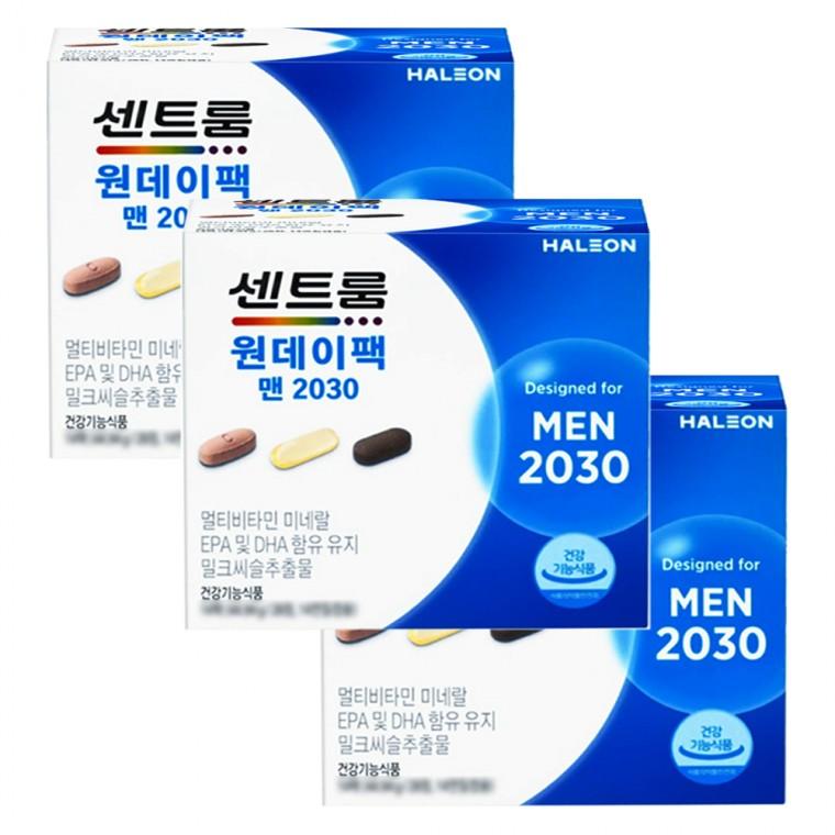 센트룸 원데이팩 맨 2030 3210mg x 30팩 3박스