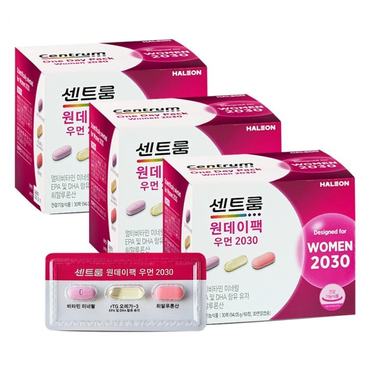 센트룸 원데이팩 우먼 2030 30개입 3개