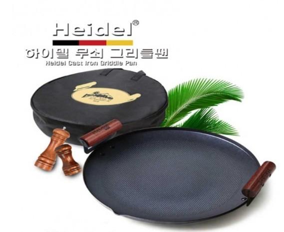 국산 양면 압도적 무쇠 솥뚜껑불판 하이델 그리들팬 38cm