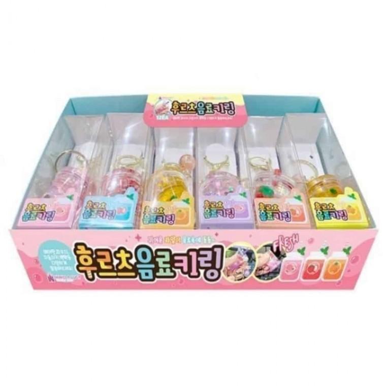 굿즈 가방 예쁜 열쇠고리 12개 커플 키링 에어팟 파우치 음료 과일