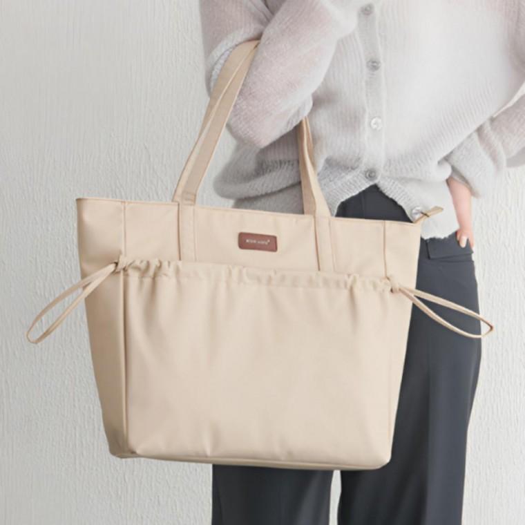 휴대용 데일리 미니 가방 숄더백 셔링 포켓 토트백