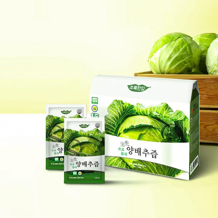 유기농 브로콜리 양배추즙 110ml x 30포 (총4박스)