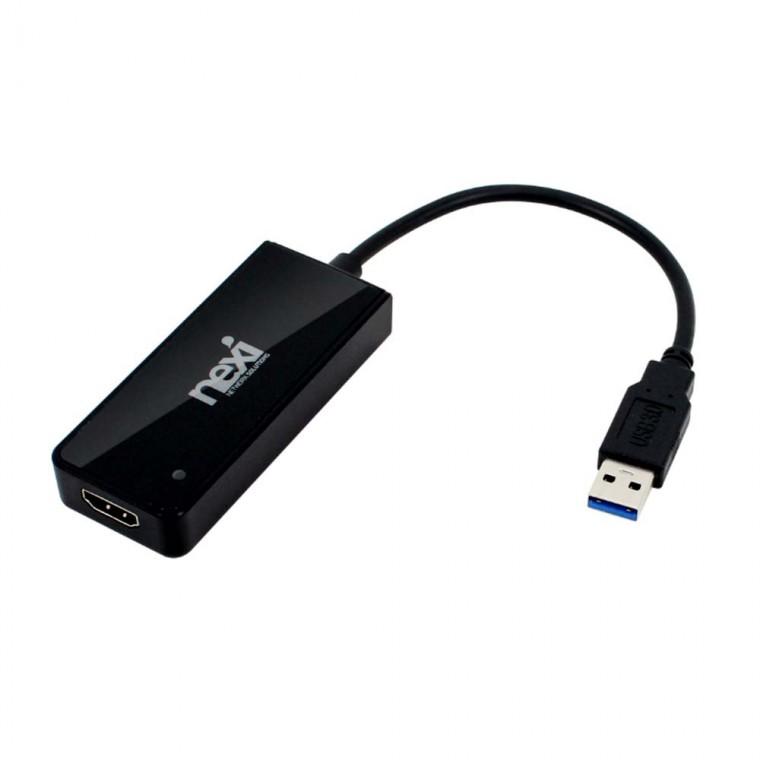 USB3.0 TO HDMI 컨버터 화면복제 고화질 1080P 영상 음성지원 노트북 PC 컴퓨터 전송속도 5GBPS