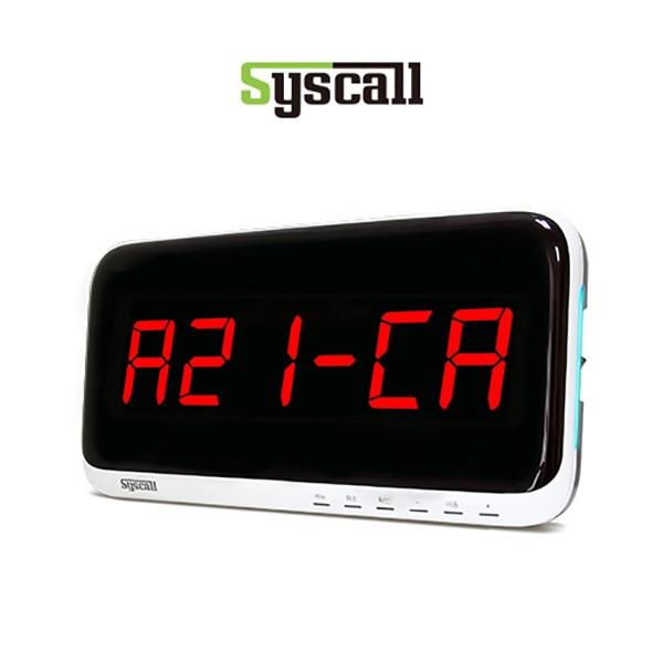 씨스콜 호출벨 수신기 (모니터) SR-A610 시스콜 호출벨 번호판 (6자리수1칸) 48가지 벨소리와 보이스