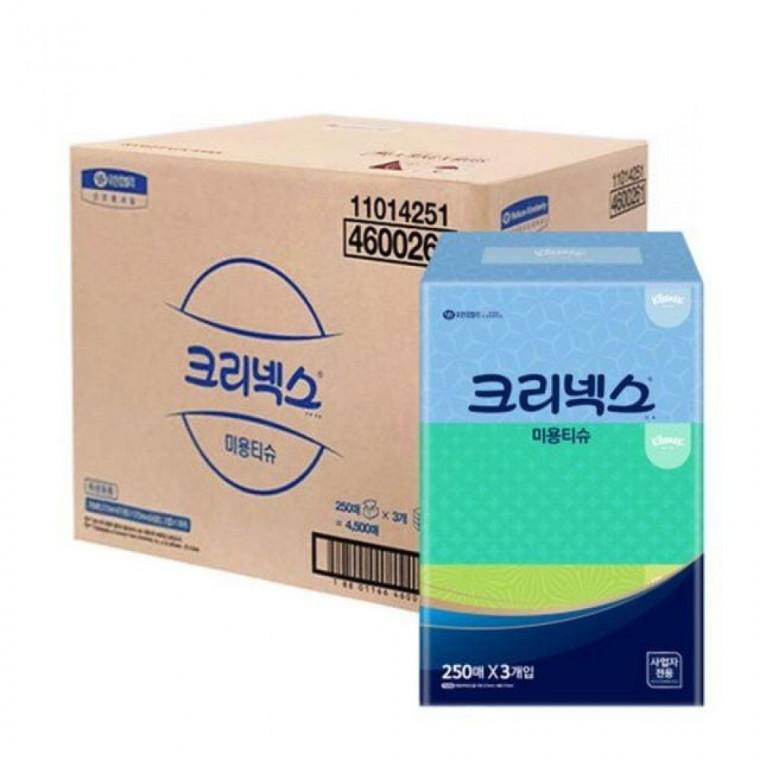 크리넥스 일반 미용티슈 250매x18개 2겹