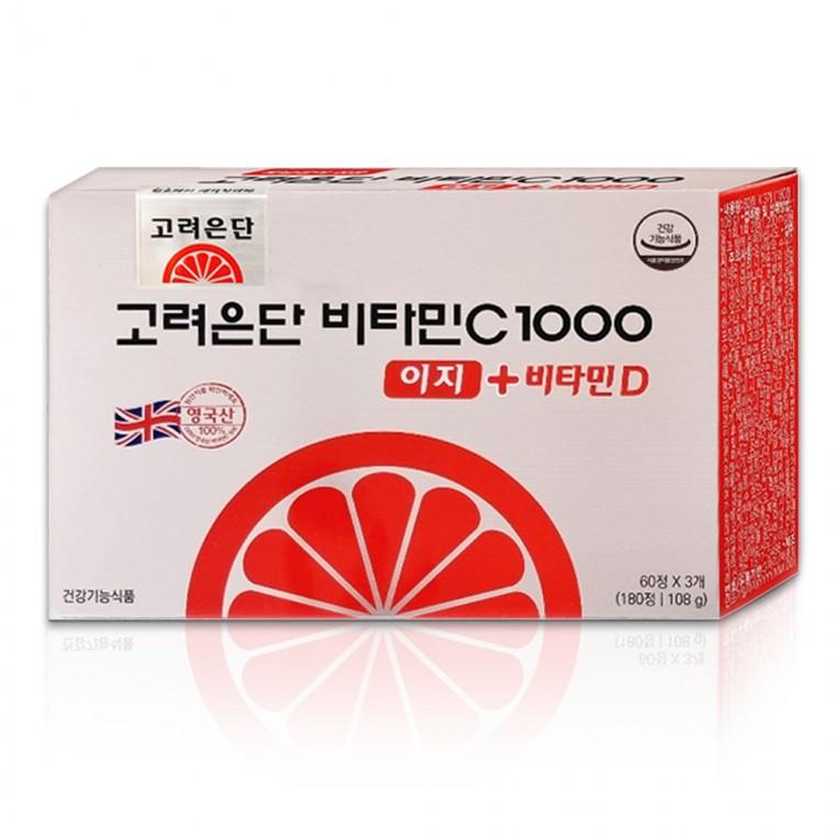 고려은단 비타민C 1000 이지 + 비타민D 180정 6개