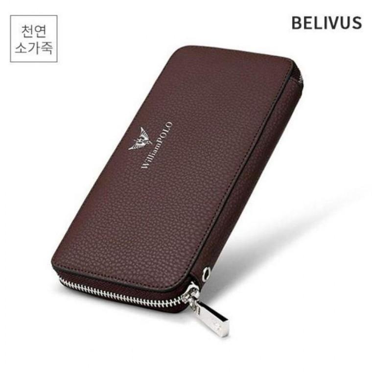 빌리버스 남자 장지갑 소가죽 지갑
