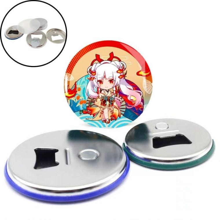 병따개 핀버튼 키링 메탈 DIY 58MM 100개