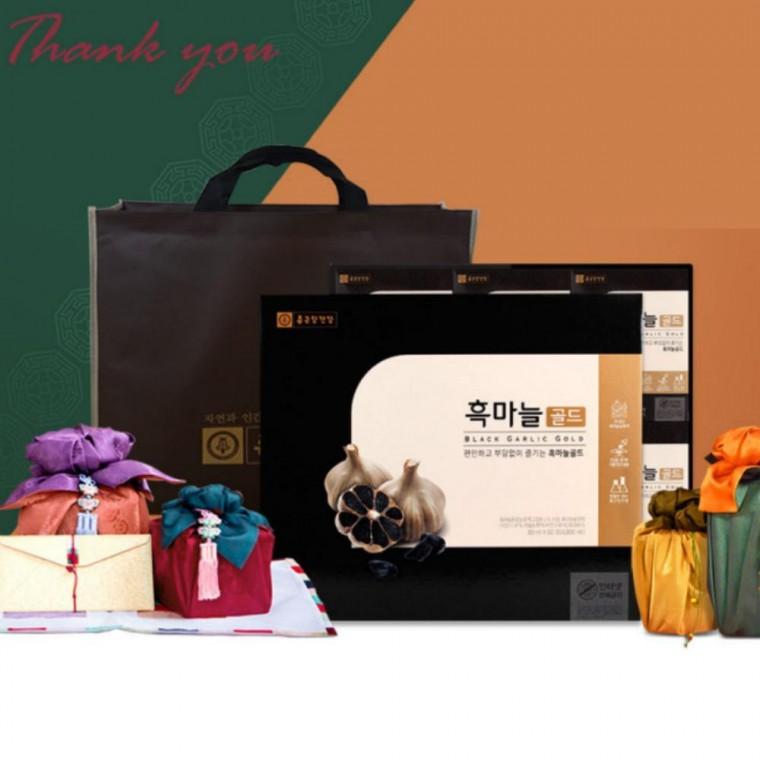단체선물 흑마늘 골드 80ml x 선물세트 60포 종근당건강 설명절