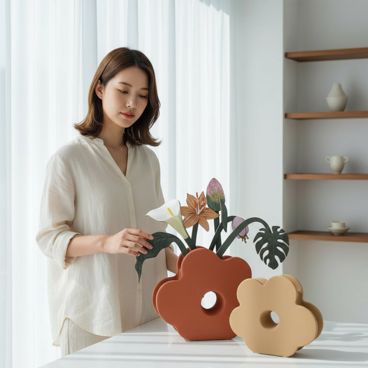 대형 플라워 베이스용 방향제 페이퍼 향수카드 실내장식 디퓨저