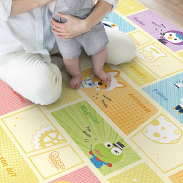 베이지 웰빙 매트 놀이방 230x 140x1.6cm 무지