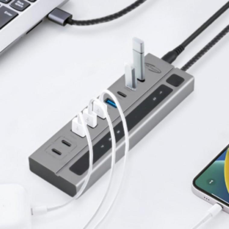 USB C타입 충전 연결 어댑터 노트북 9포트 허브