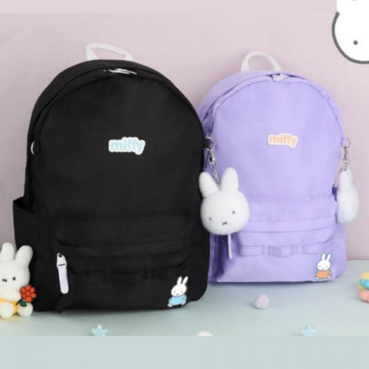 미피 코어 초등 중 학생 캐릭터 데일리 예쁜 백팩 책 가방 배낭 거울 인형 키링