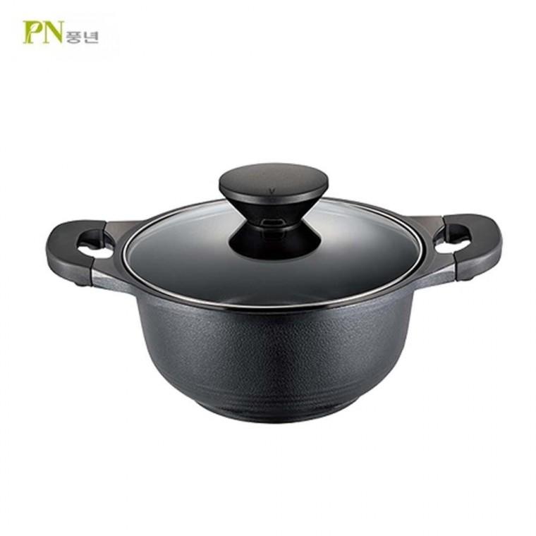 PN풍년 펄블랙주물IH 곰솥냄비 28cm 스텐냄비 양은냄비 라면냄비 미니냄비 큰냄비 사골냄비