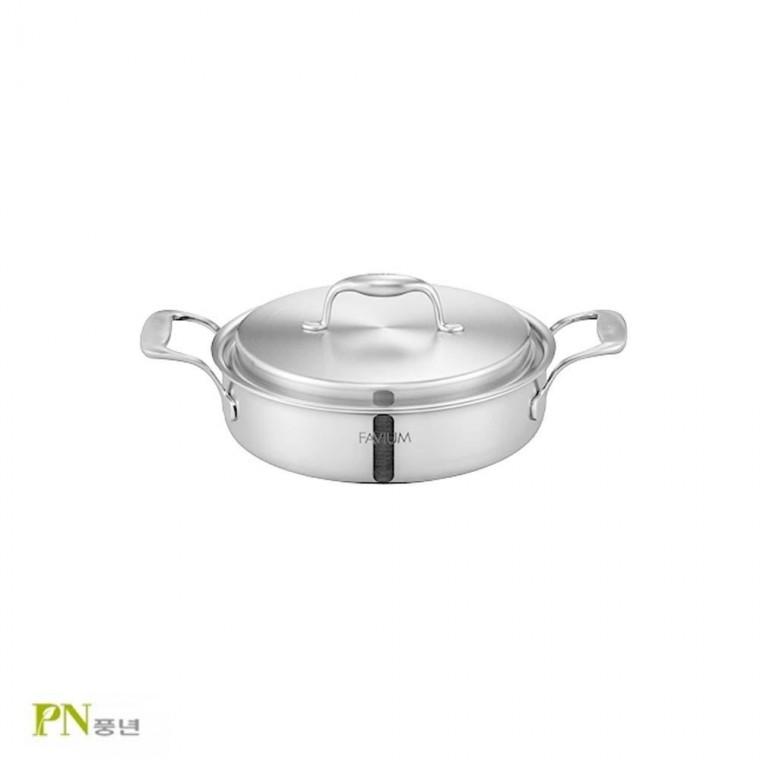 PN풍년 파비움 5PLY 전골냄비 24cm 스텐냄비 양은냄비 라면냄비 미니냄비 큰냄비 사골냄비