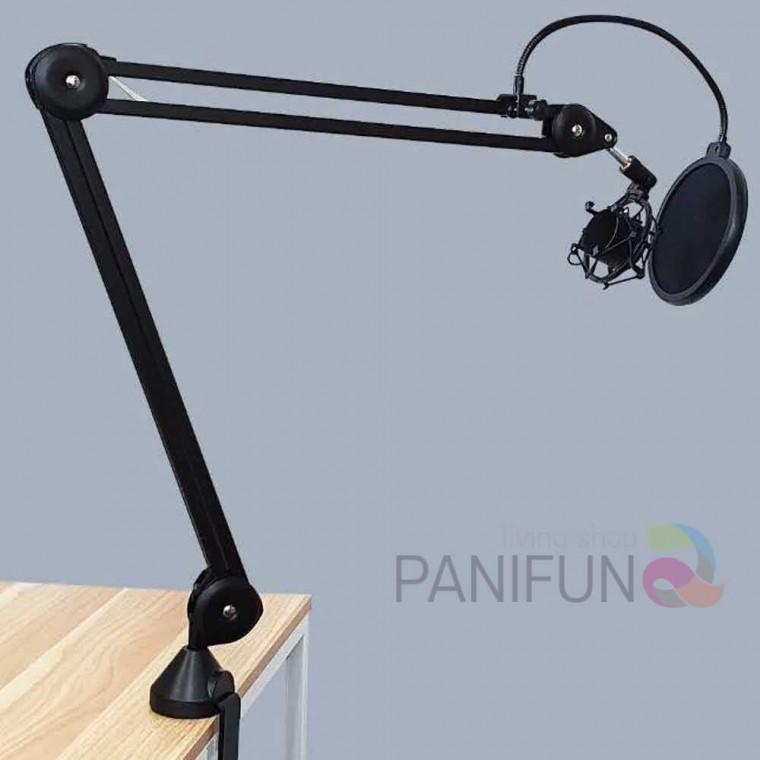 클램프 마이크스탠드 세트검정 마이크홀더 스탠드마이크대 탁상용마이크스탠드 방송용마이크스탠드 마이크