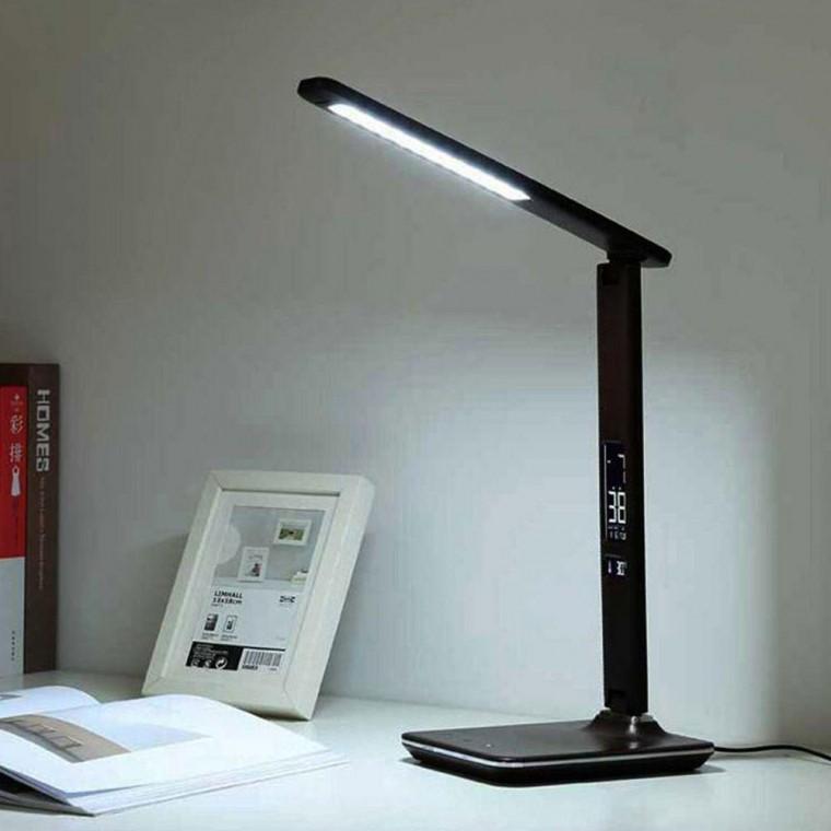 LED 탁상용 스탠드 디지털 USB 조명 날씨 시간 온도 사무실 오피스 수험생 작업등