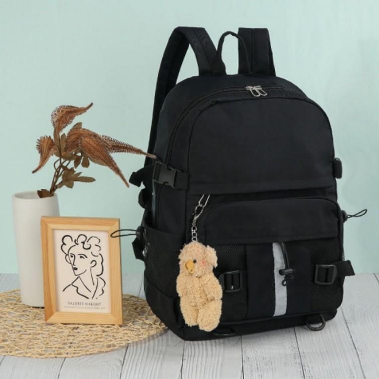 노트북백팩 포켓 블랙 데일리백 학생 가방 캐주얼가방 여행가방 데일리