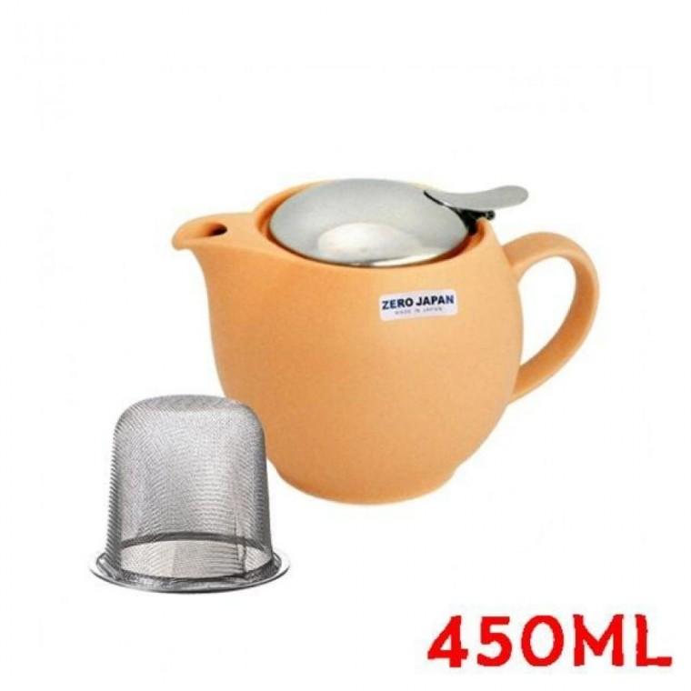 티포트 라운드 450ml 젤라토망고 도자기티포트 주전자