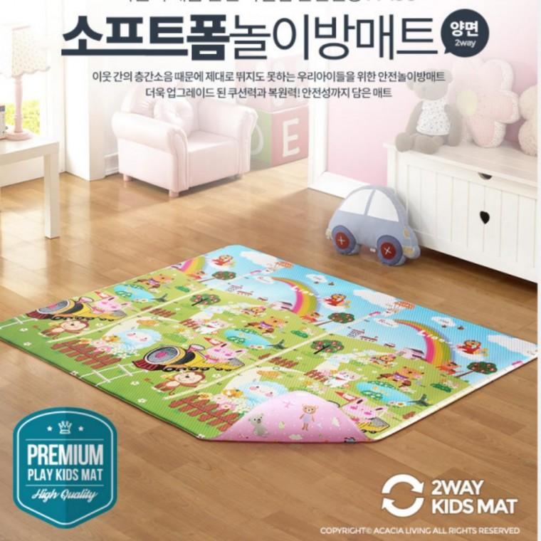 좋은 양면 놀이방매트 초특대 놀이 유아 아기 안전 거실