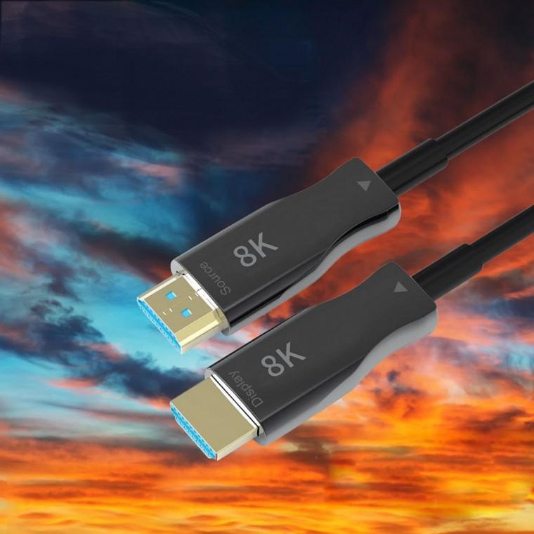 HDMI 2.1 AOC 리피터 광케이블 15M HDMI 케이블