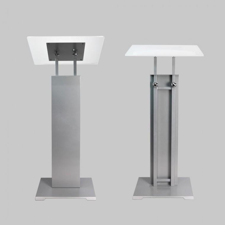 아스텔 각도조절 메뉴판거치대 480mm 화이트 보면대 안내간판장착 강연 높이조절