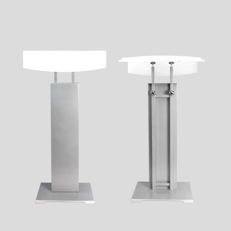 아스텔 메뉴판거치대 520mm 각도조절 안내간판장착 보면대 화이트 강연 높이조절