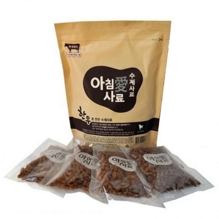 EAS 아침애 강아지 사료 한우사료 5kg