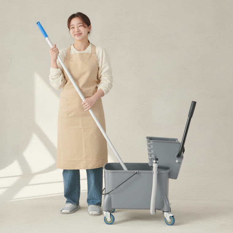 업소용 대걸레 탈수기 대형 철재 빨래판형 수동 짤순이 걸레짜개