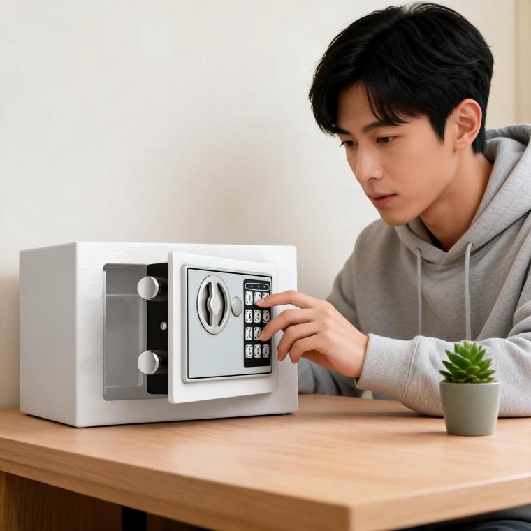 소형금고 현금보관함 저금통 가정용 사무실 귀중품 서류 보관함