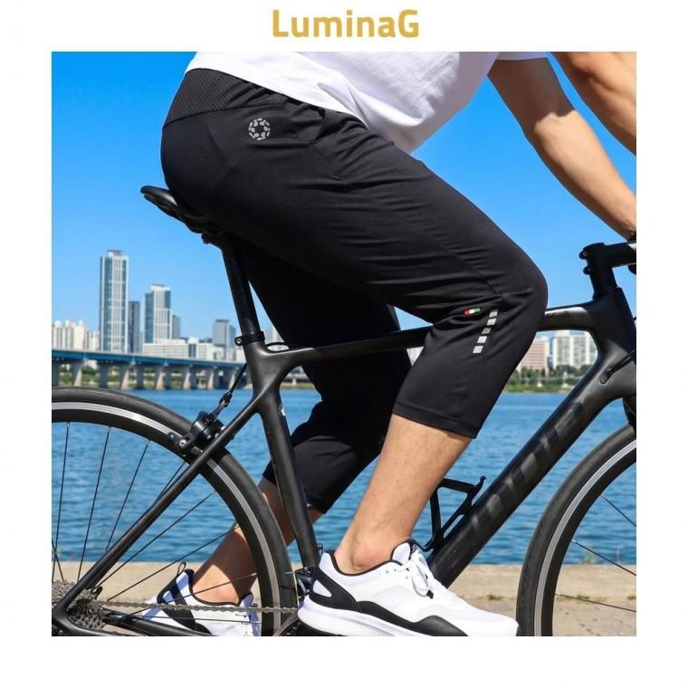 루미나D 하이만 hmm7-212 7부 세미팬츠 스포츠바지 블랙