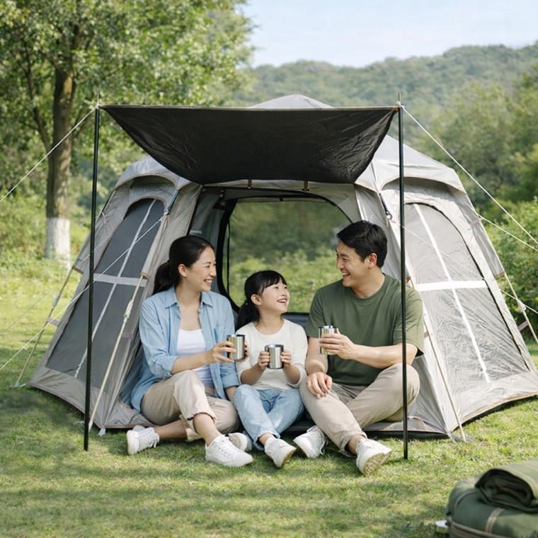 헥사온 텐트 면혼방텐트 원터치돔텐트