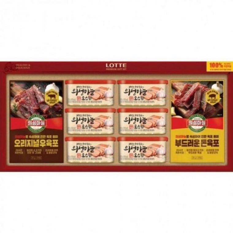 2026년 추석 명절 롯데 햄 의성마늘 로스팜 육포 선물세트