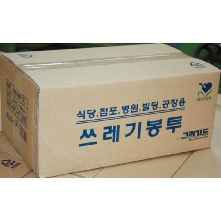 흰색 쓰레기 비닐 봉투 박스 소 58x75 1000장