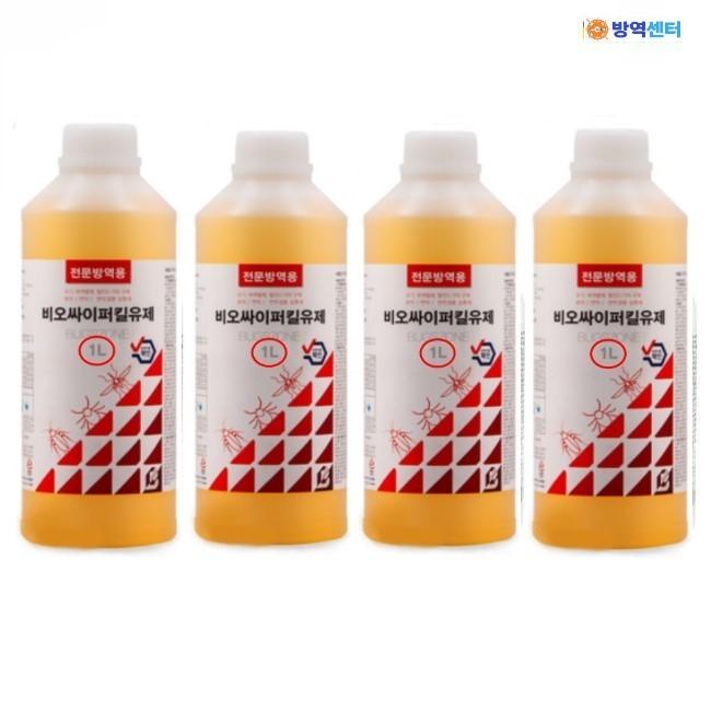 비오싸이퍼킬유제 1L 4개 바퀴벌레 털진드기 모기