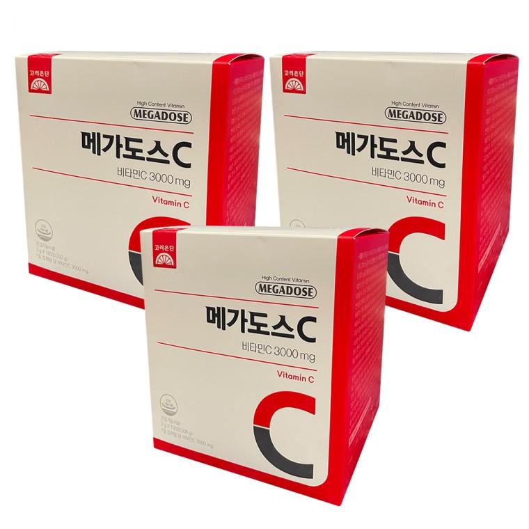 고려은단 메가도스C 비타민C 3000 3g x 100포 3개